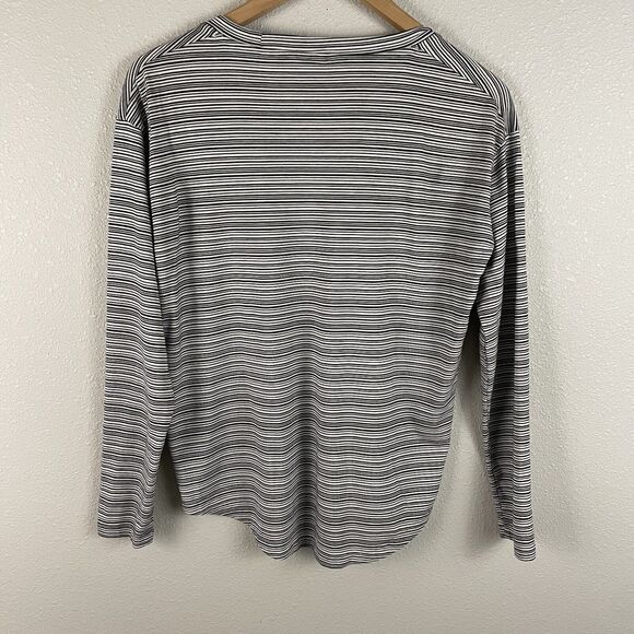 Athleta Womens S Cloudlight Stratus Striped Top Modal Long Sleeve - Picture 4 of 4